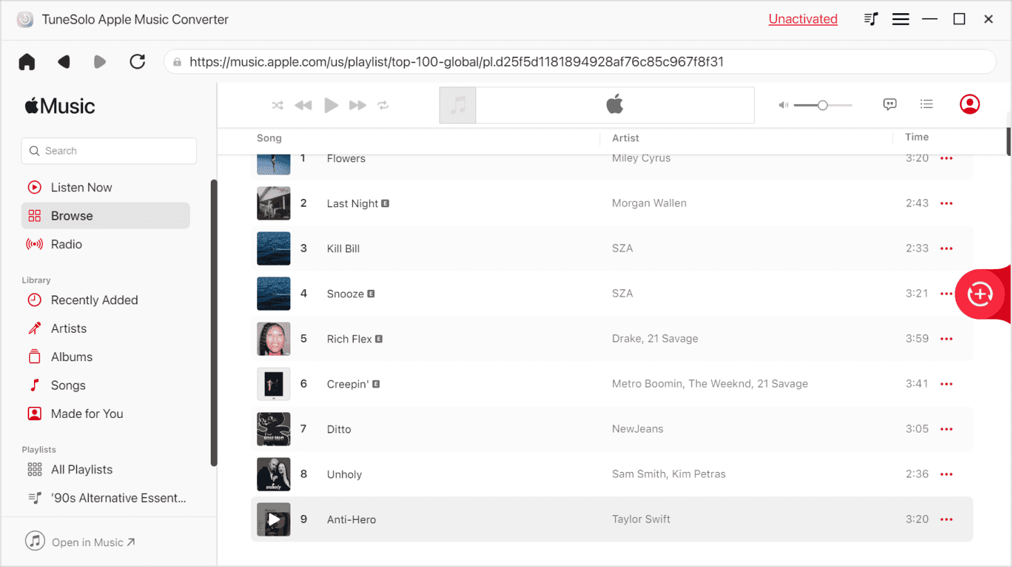 Choose Apple Music File