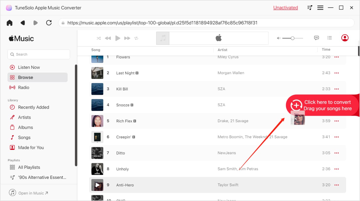 Download GRATIS alle nummers in Apple Music