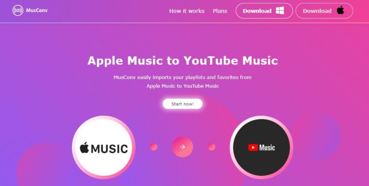 Transfer Apple Music Playlist to YouTube Music Using MusConv