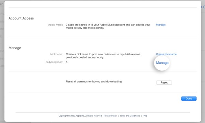 Gestisci il tuo account Apple Music