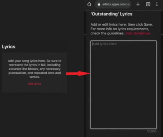 Add Official Lyrics to My Own Songs on Apple Music