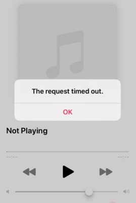 Apple Music “Request Timed Out” Errors
