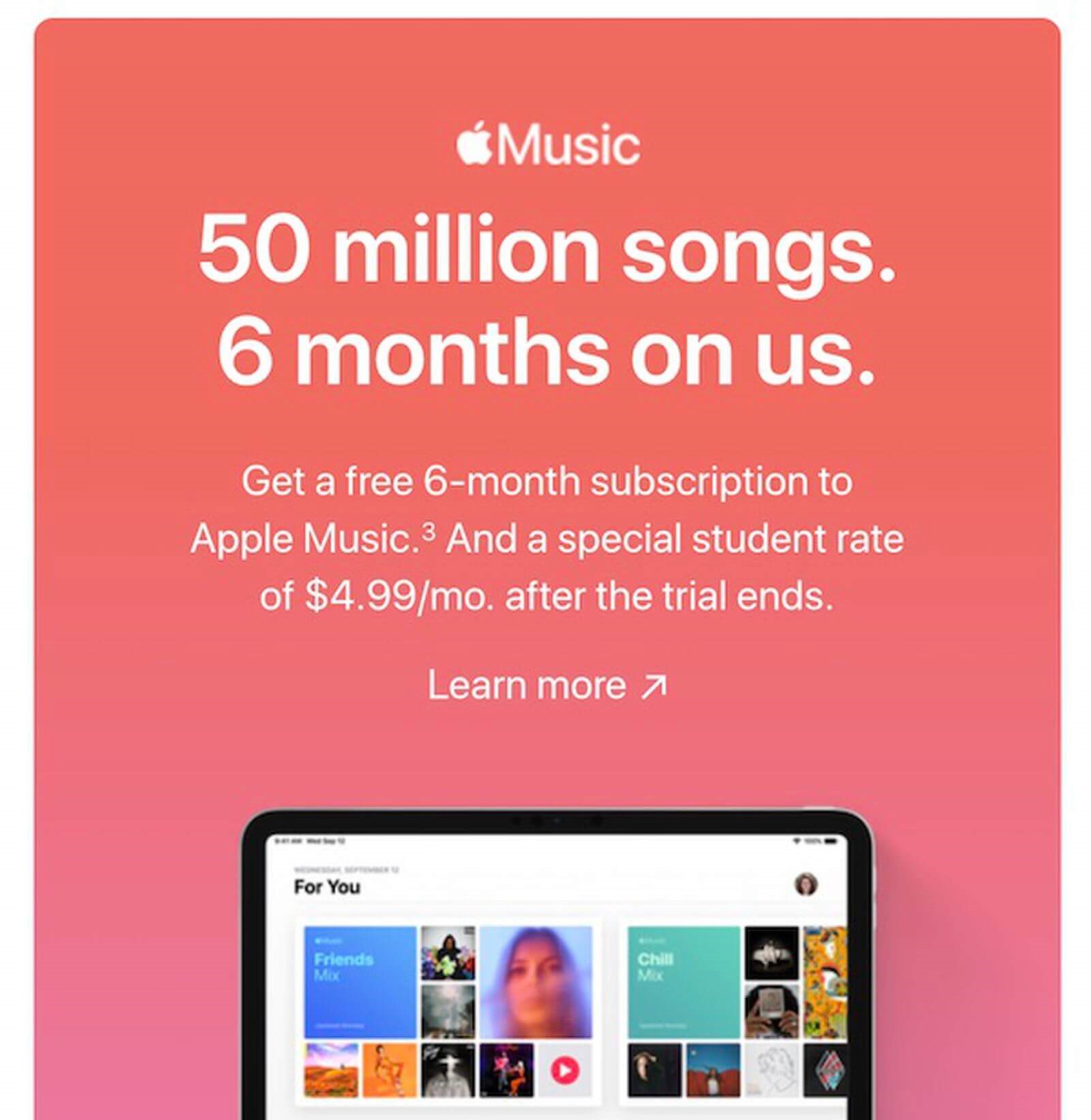 Ontvang Apple Music gratis zonder creditcard