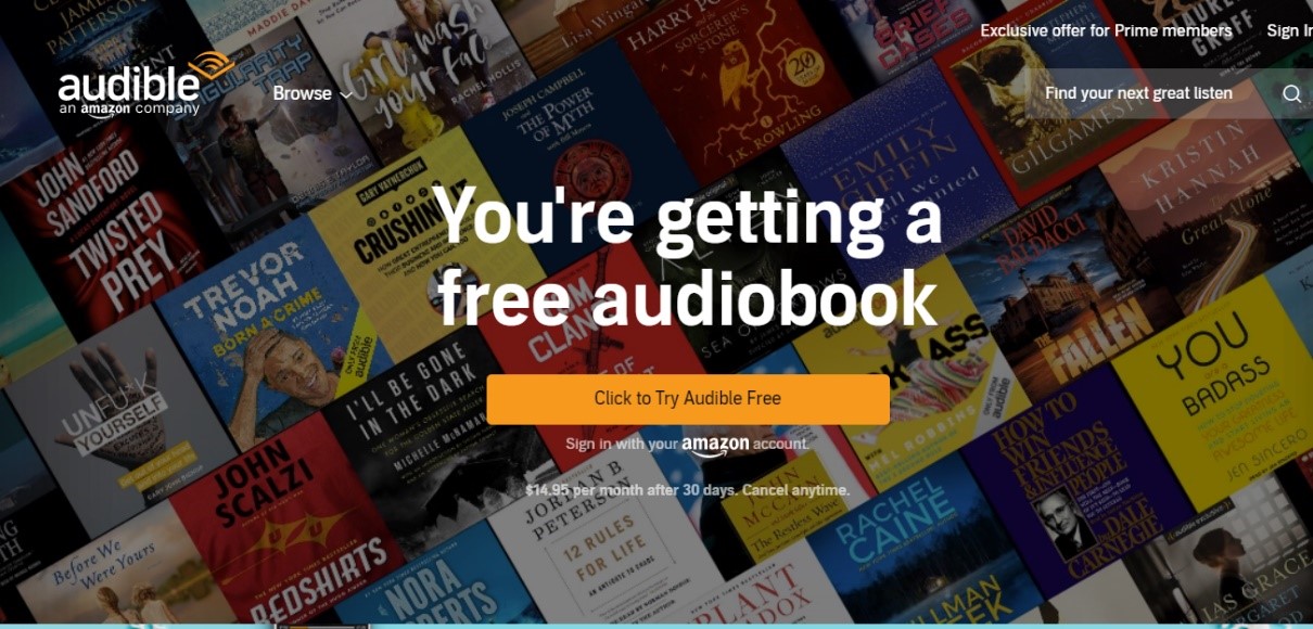 Audible Site 