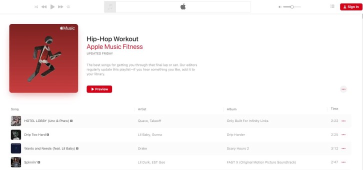 Best Workout Playlists on Apple Music
