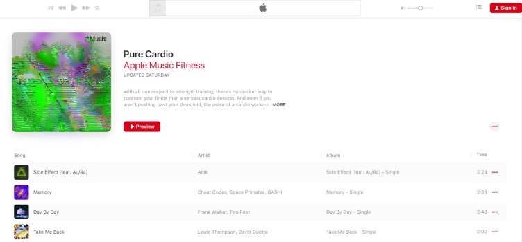 Workout Playlist on Apple Music