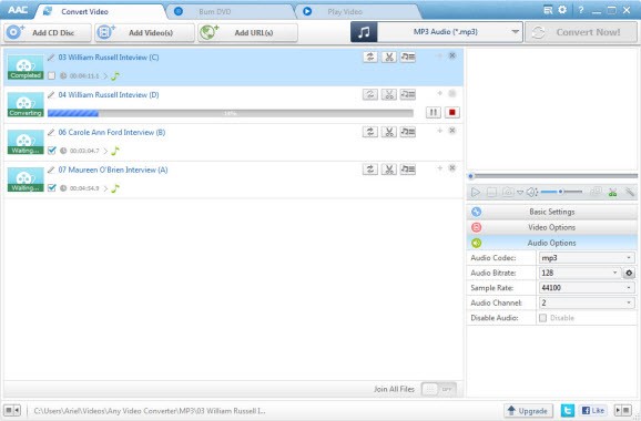 Converting Process of Any Audio Converter