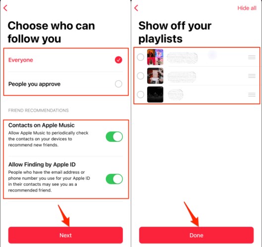 Apple Music プロファイルを設定する方法