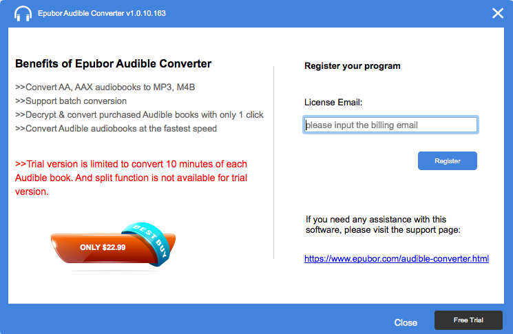 Epubor Audible Converter