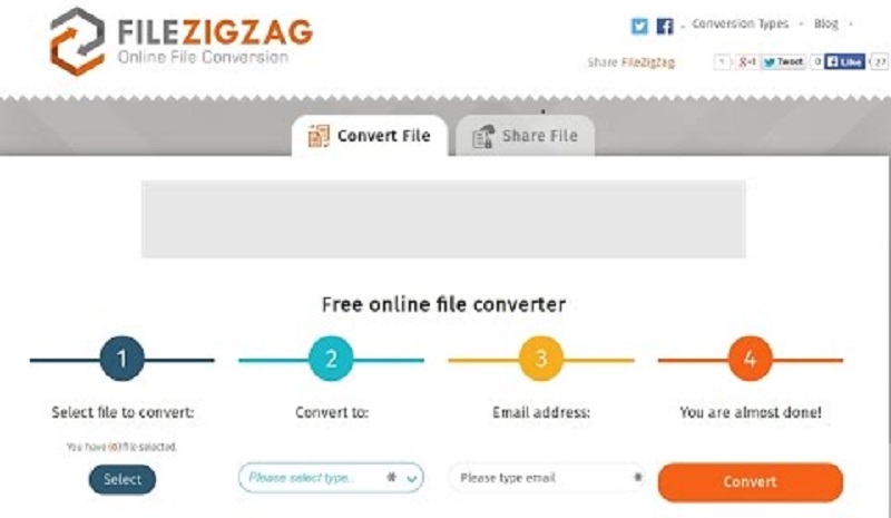 Convert M4P to MP3 with Filezigzag.com