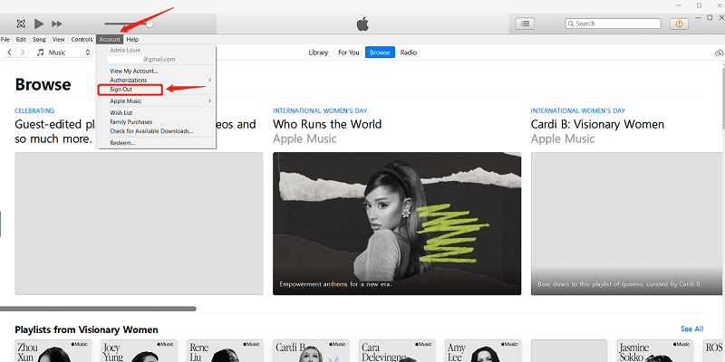 Go to iTunes and Check Apple ID