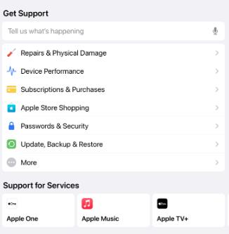 Póngase en contacto con Apple sobre problemas de Apple Music