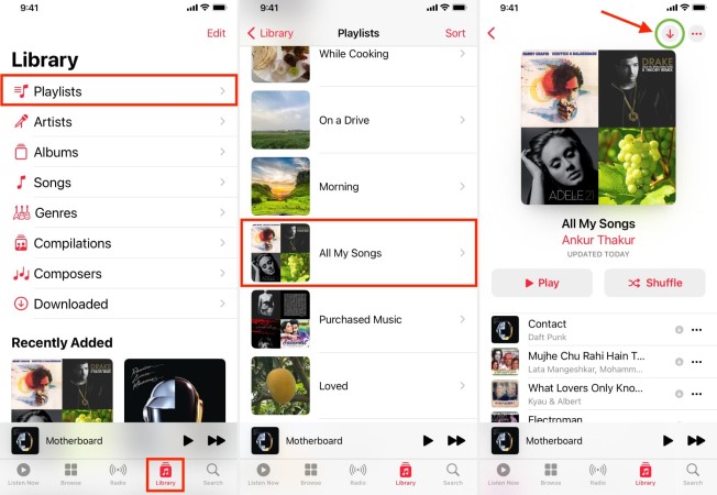 Загрузите все свои музыкальные композиции Apple Music на iPhone/iPad