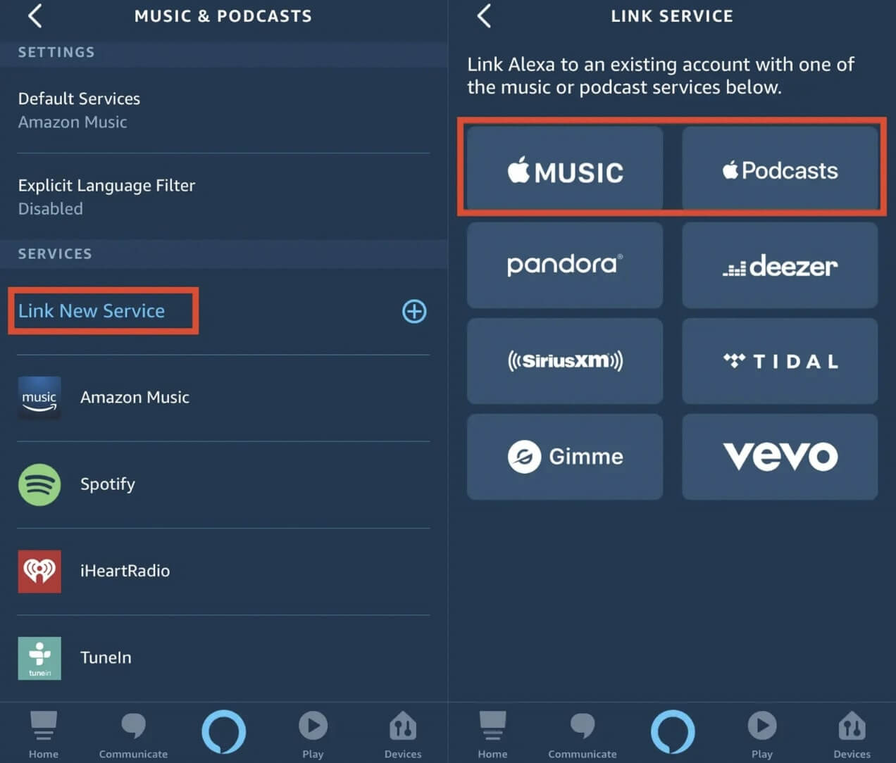 Cómo conectar iTunes a Alexa