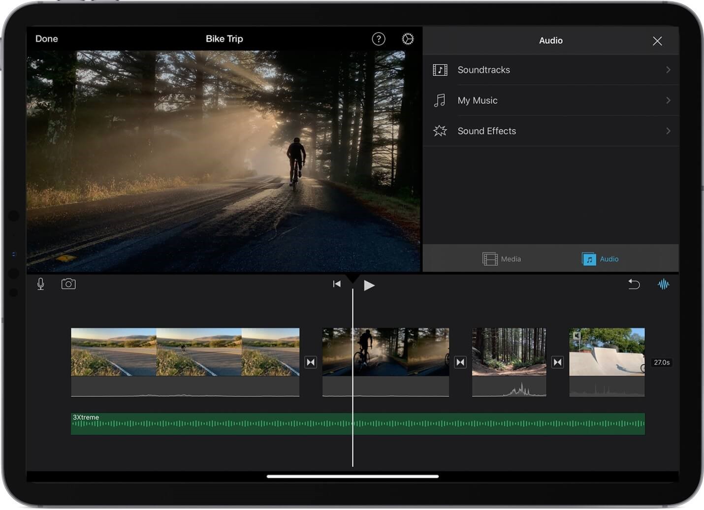 Add Apple Music to iMovie