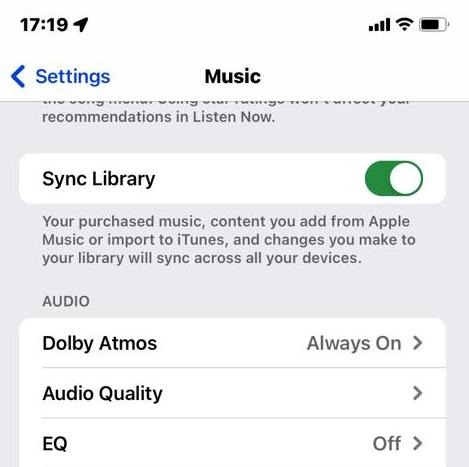 Sync Library on iPhone, iTouch, and iPod
