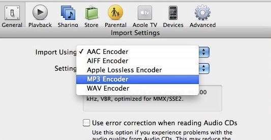 Convert Protected AAC to MP3 with iTunes