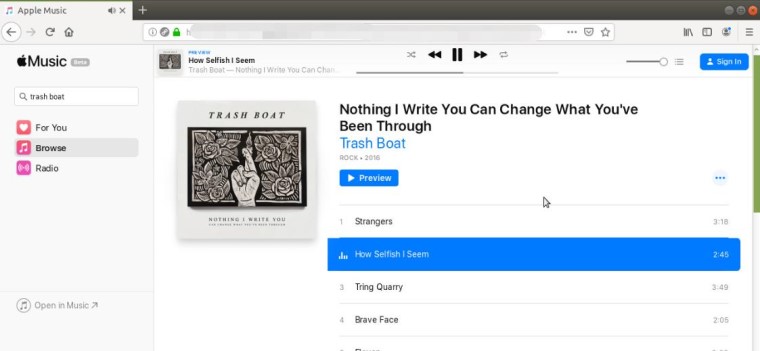 Play Apple Music on Linux Using Apple Web Player