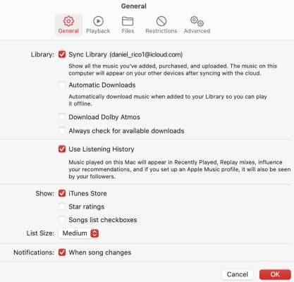 Disable iCloud Music Library and Enable Again