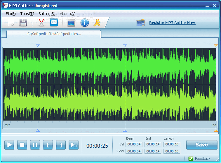 Converti M4P in MP3 con MP3Cutter
