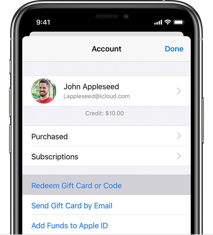 Redeem iTunes Gift Card on iOS