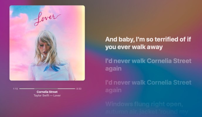 Time Synced Lyrics Apple Music