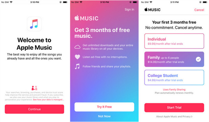 Apple Music 구독 계획