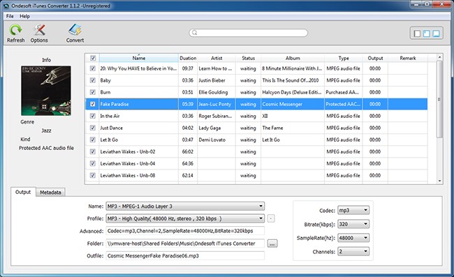 Setup Output Settings in Ondesoft