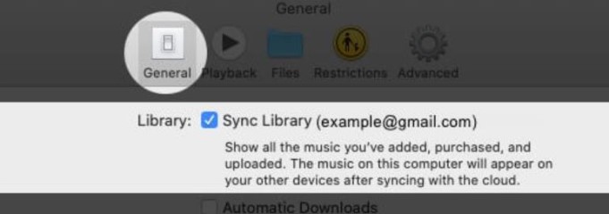 Sync iCloud Music Library