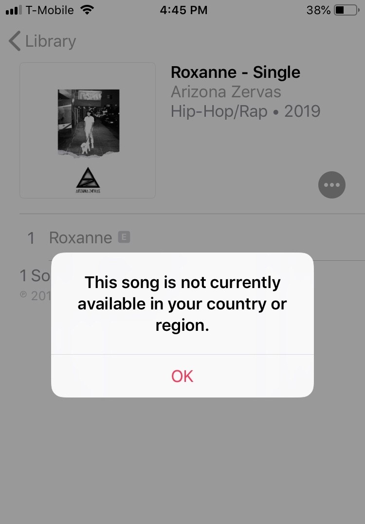 Why This Song Is not Available in Your Country or Region