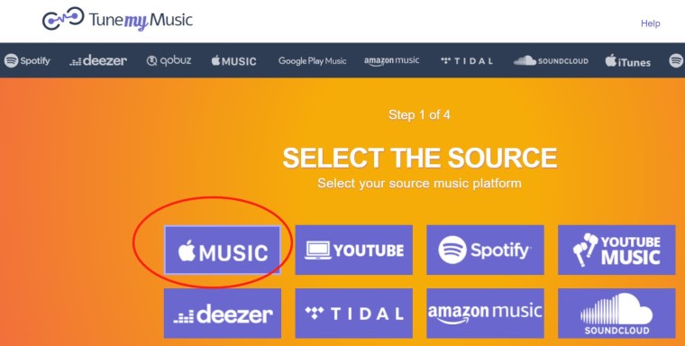 Transfer Apple Music Playlist to YouTube Music Using TuneMyMusic