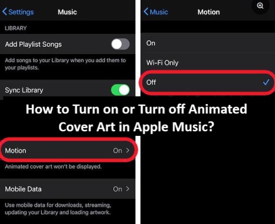 Turn off Animated Cover Art in Apple Music