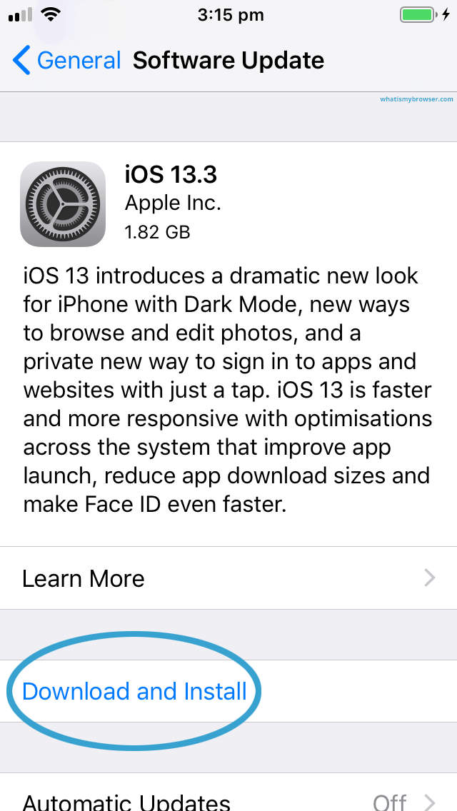 Update iOS System