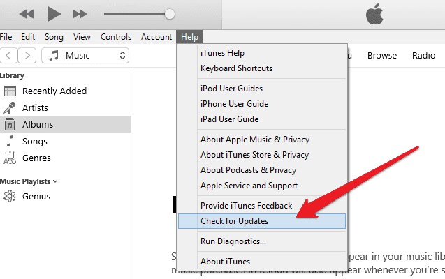 Update iTunes to Fix Not Downloading Songs Issue