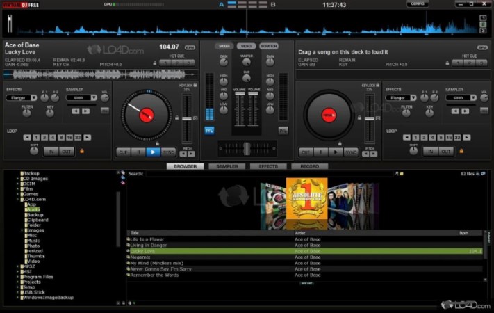 Virtual DJ Home App for Mixing Apple Music