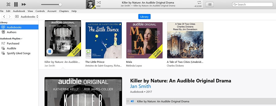 iTunes Play Audiobooks