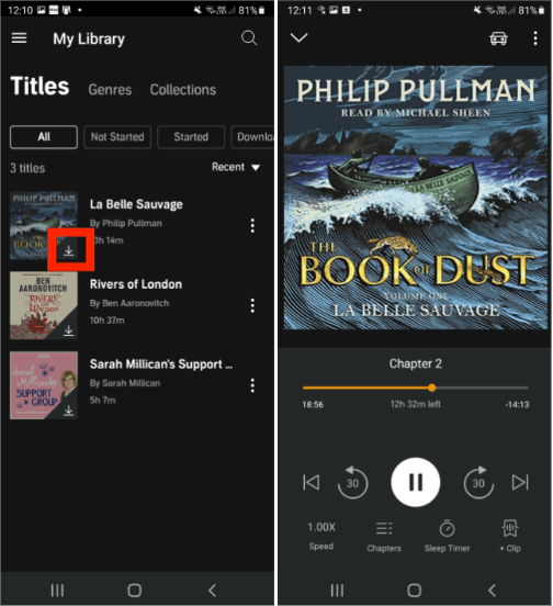 AAX Audiobooks On Android