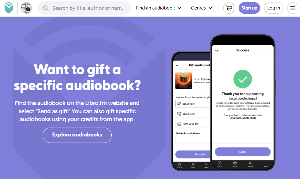 Gift Audiobook Via Libro