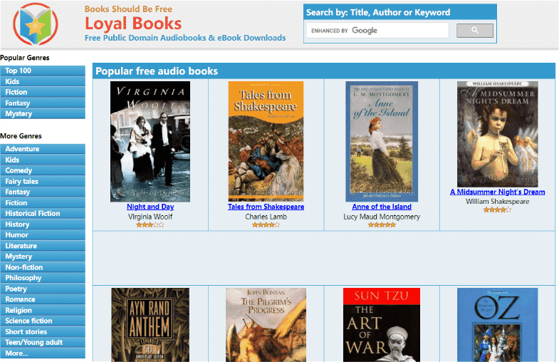 Loyal Books Free Audio Books