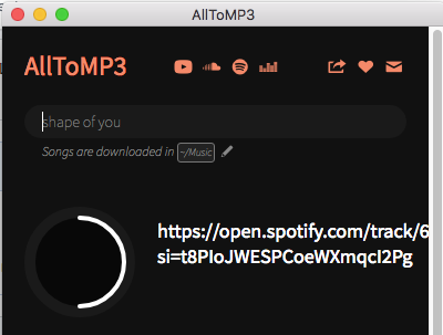 Convertir Spotify a MP3 con AllToMP3