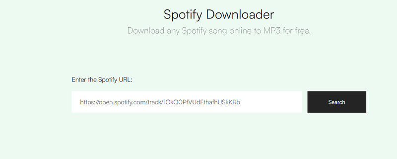 Spotify para conversor de MP3 online e gratuito