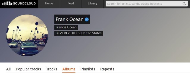 Frank Ocean on SoundCloud