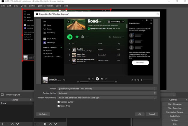 Play Spotify Music on OBS by Casting the Spotify App