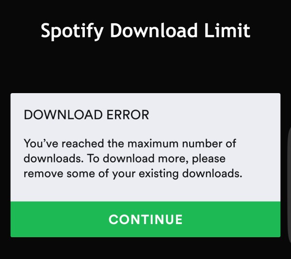 Check the Download Limit of Spotify