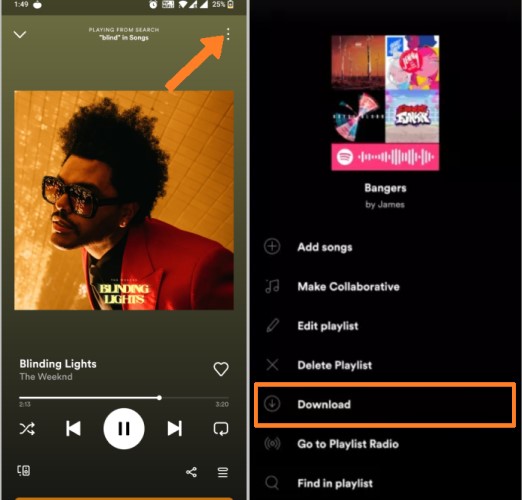 Downloaden Spotify Nummers op Android-apparaten