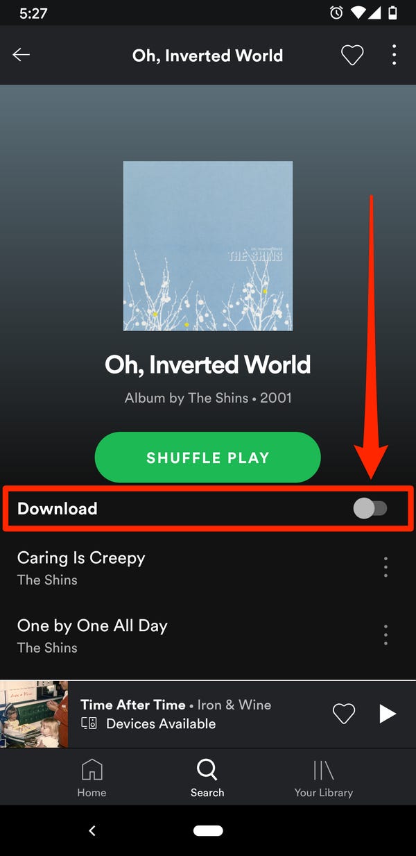 Download An Entire Spotify Album on Mobile