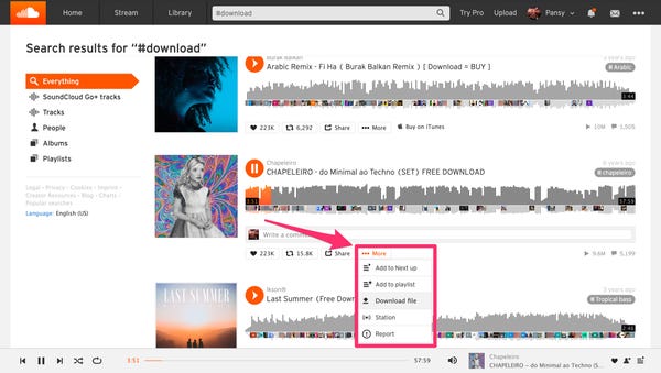 Download Music from SoundCloud using Your Web
