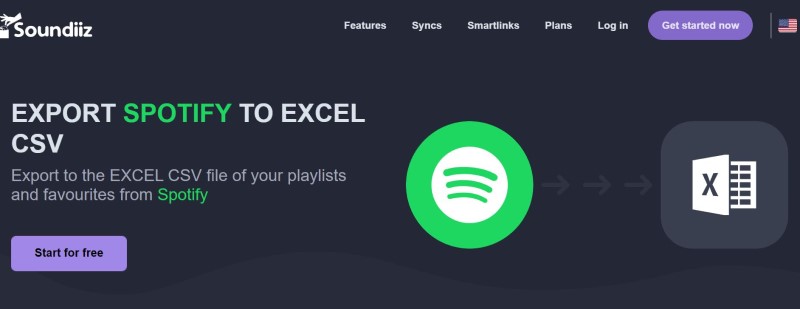 Export Spotify Playlist to Excel File Using Soundiiz