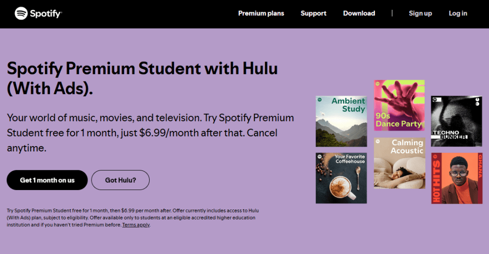 Sichere dir den Studentenrabatt auf Spotify