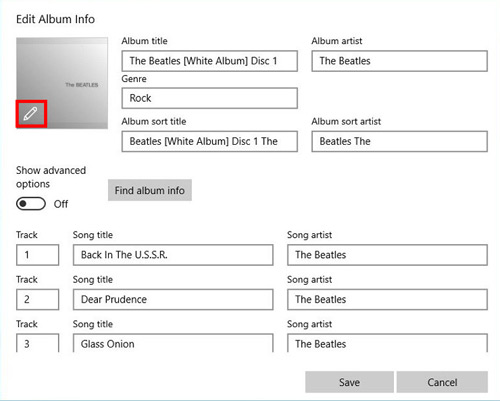 How to Change the Album Cover